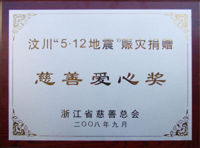 Provincial Charity prize in 2008
