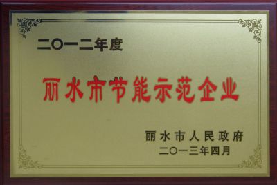 Demonstration enterprise of energy conservation in 2012